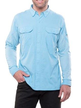 Men&#39;s Airspeed LS Shirt, COLOR: CAROLINA BLUE, SIZE: L
