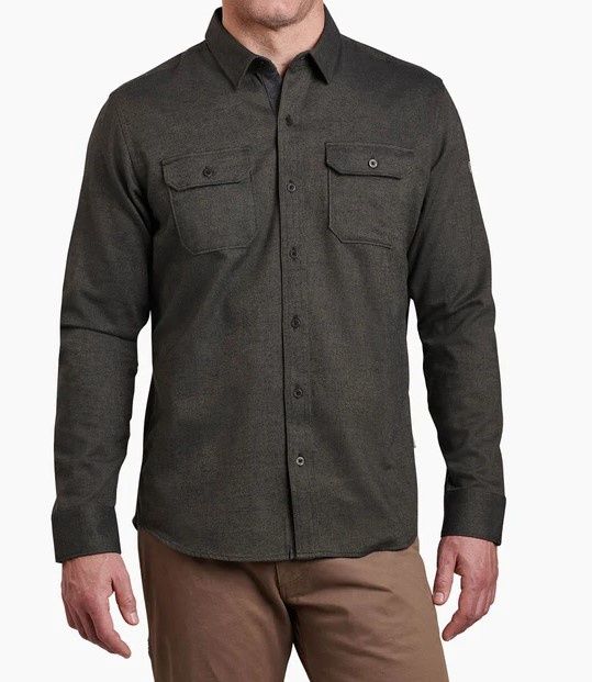Men&#39;s Descendr LS Shirt, COLOR: SERPENTINE, SIZE: XXL