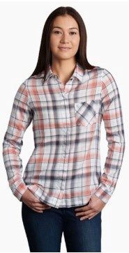 Women&#39;s Hadley LS Shirt, COLOR: EMBERGLOW, SIZE: S