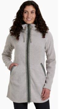 Women&#39;s Hygge Long FZ Jacket, COLOR: NATURAL, SIZE: XL