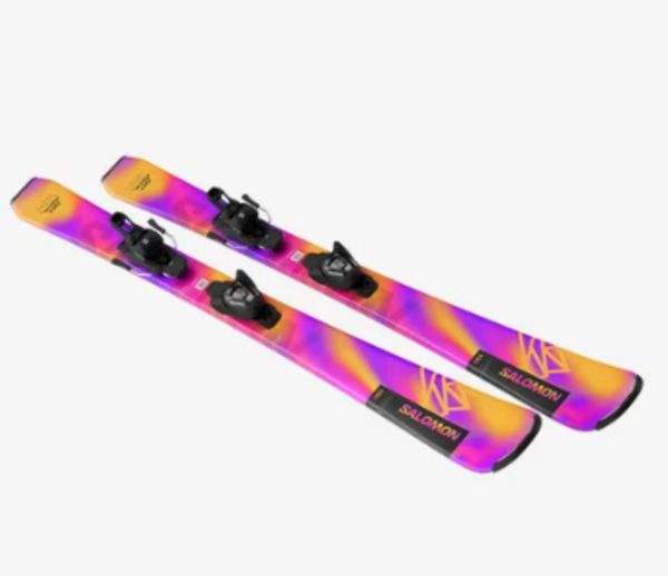 Salomon Youth Lux Jr Ski, Binding: SYSTEM L6 GW BLK, COLOR: Multi, SIZE: 130