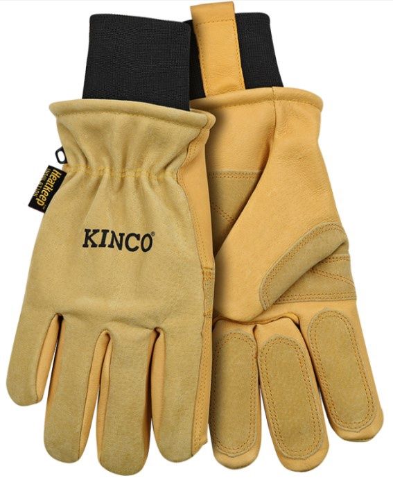 Kinco Men&#39;s Lined Driver Glove, COLOR: TAN, SIZE: S