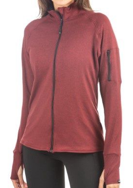 Women&#39;s Full Heatr Softech Jacket, COLOR: BURGUNDY, SIZE: XS