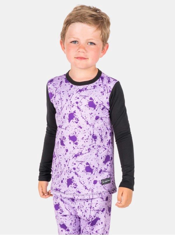 Youth Therma Crew, COLOR: SPLATTER LAVENDER, SIZE: XS