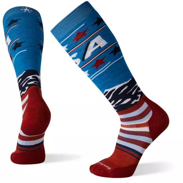 Smartwool Snowboard Targeted Cushion Pattern Sock, COLOR: NEPTUNE BLUE, SIZE: XL