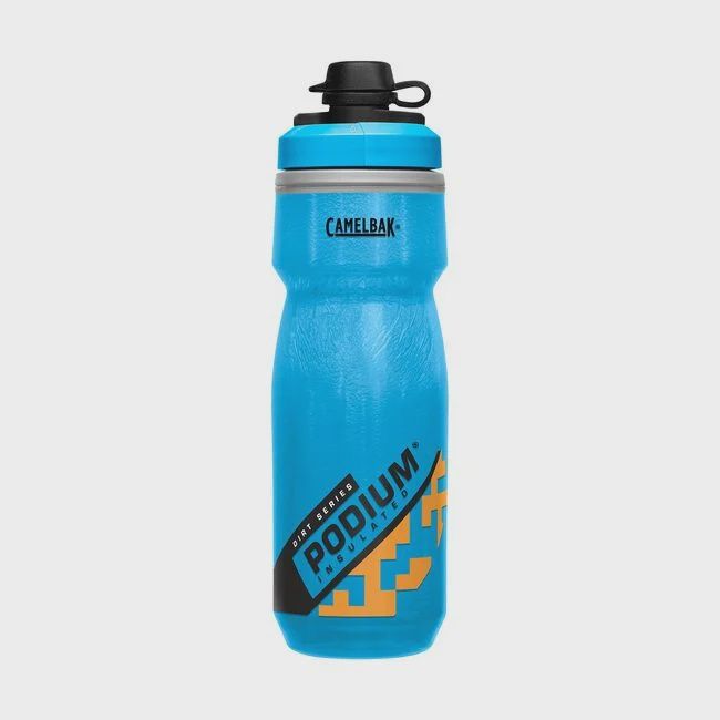 Camelbak Podium Chill Dirt Bottle, COLOR: BLUE/ORANGE, SIZE: 21oz
