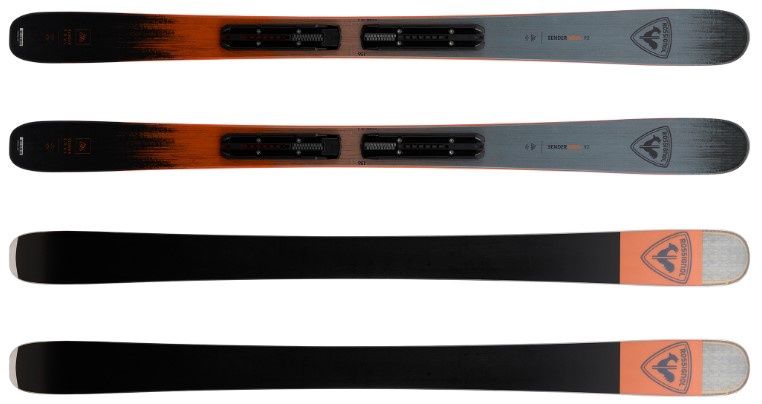 Rossignol Sender Soul 92 Ski, Binding: SYSTEM XP11 GW B83 BLK, COLOR: Gry/Org, SIZE: 166