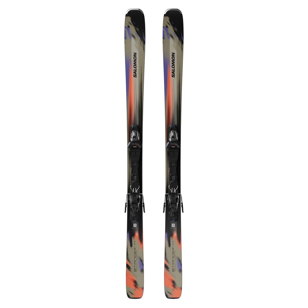Salomon Stance 80 + M11 GW Binding, Binding: M11 GW, COLOR: Kelp / Nasturtium / Black, SIZE: 151