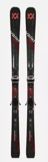 Volkl Peregrine 80 &amp; Lowride 12 TCX Binding, Binding: Lowride 12 TCX, COLOR: Blk/Red, SIZE: 167