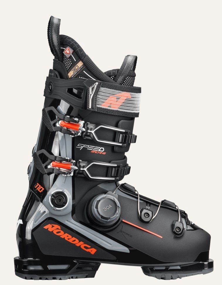 Nordica Speedmachine 3 110 BOA Boot, COLOR: BLK/GRY/RED, SIZE: 26.5