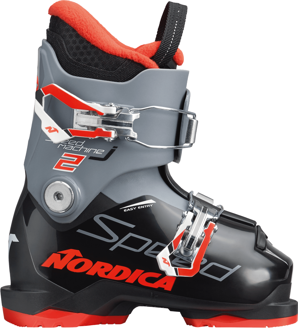 Nordica Youth Speedmachine 2 Boot, COLOR: BLK/ANTH/RED, SIZE: 19.5