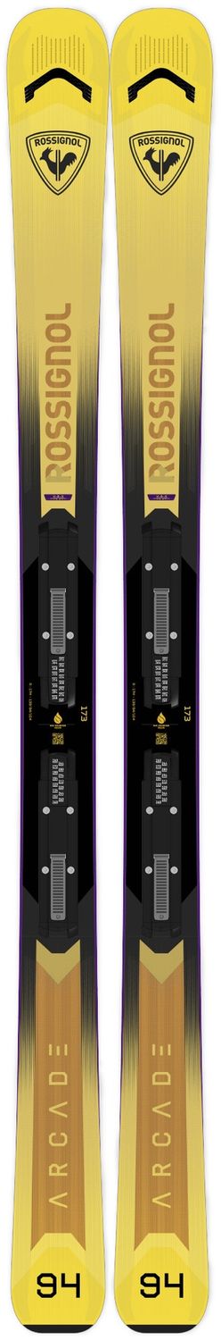 Rossignol Arcade 94 + SPX 12 GW Binding, Binding: SPX 12 GW Black, COLOR: Yellow, SIZE: 170