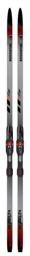 Rossignol Delta Comp Skate Ski + Race Skate Binding, Binding: Race Skate Binding, COLOR: Grey/Red, SIZE: 173
