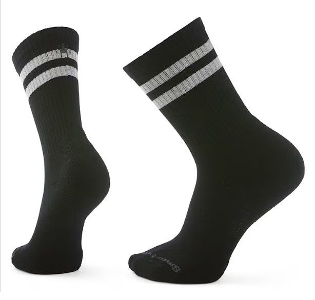 Smartwool Athletic Stripe Crew Sock, COLOR: BLACK, SIZE: M