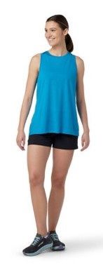 Women&#39;s High Neck Merino Sport 120 Tank, COLOR: HAWAIIAN SURF, SIZE: XL
