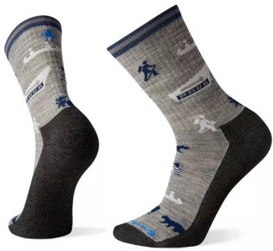 Smartwool Hike Light Cushion Park Explorer Sock, COLOR: LIGHT GRAY, SIZE: L