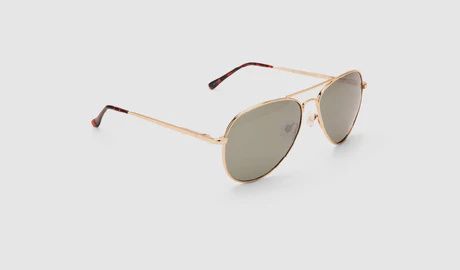 Optic Nerve Estrada, COLOR: GOLD, Lens: POLARIZED GREY/SILVER FLASH