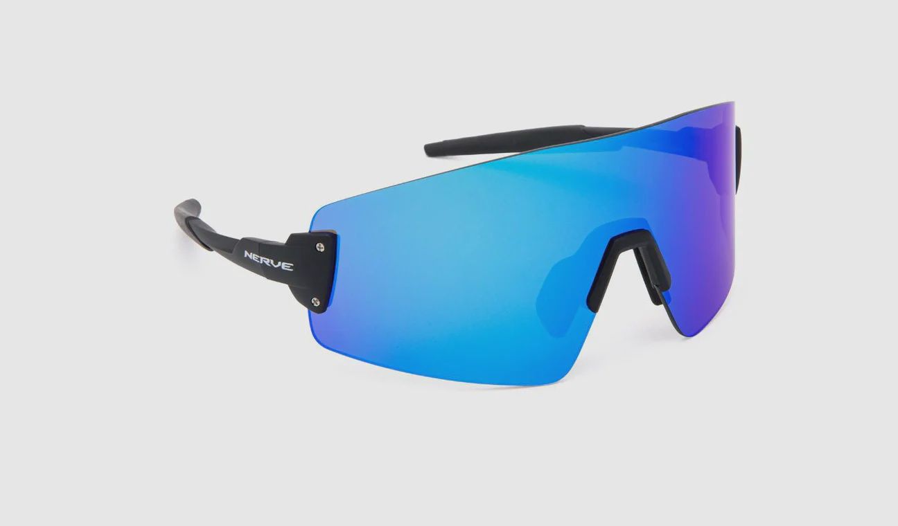 Optic Nerve Fixie Blast, COLOR: MT BLK, Lens: SMK BLUE MIRROR