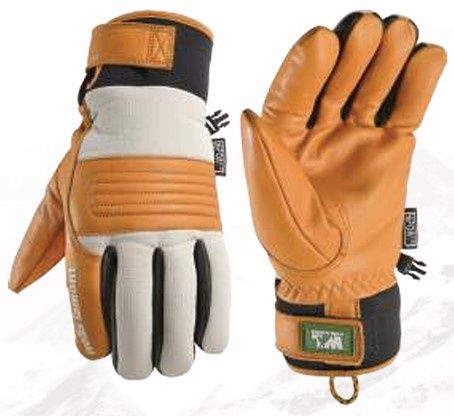 Wells Lamont Hydrahyde Grain Cowhide Glove, COLOR: Gray/Saddle Tan, SIZE: M