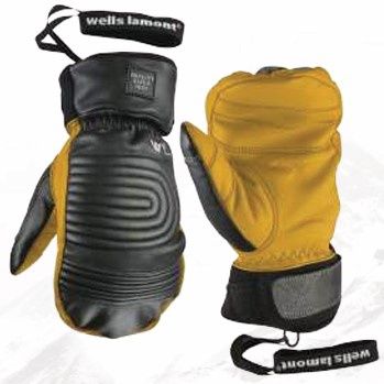 Wells Lamont Ajax Mitten, COLOR: Black/Saddle Tan, SIZE: S