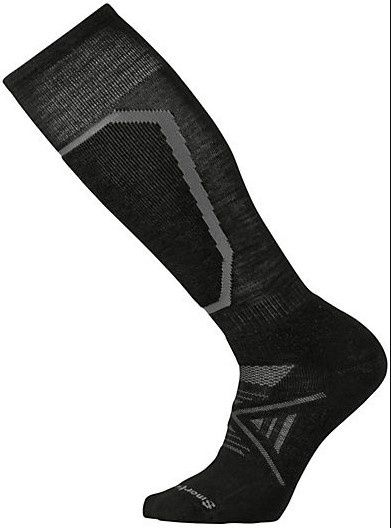 Smartwool PHD Ski Medium Cushion Sock, COLOR: BLACK, SIZE: L