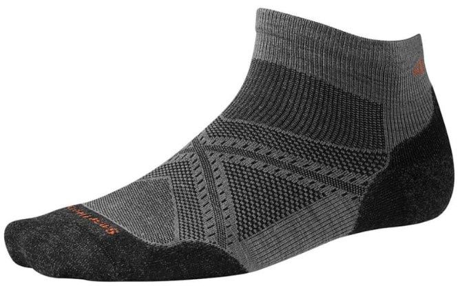Smartwool PHD Run Light Elite Micro Crew Sock, COLOR: GREY, SIZE: L