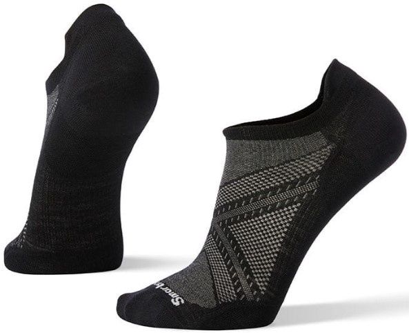 Smartwool PHD Run Ultralight Cushion Sock, COLOR: BLACK, SIZE: L