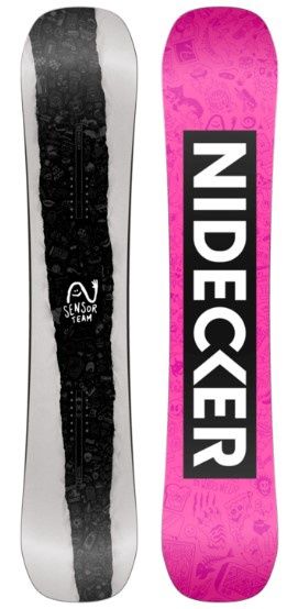Nidecker Sensor Team Board 2026, COLOR: Wht/Blk/Pnk, SIZE: 150