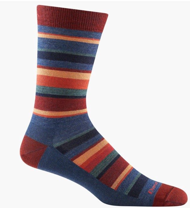 Darn Tough Men&#39;s Druid Crew Lightweight Crew Sock, COLOR: DENIM, SIZE: L