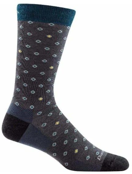 Darn Tough Men&#39;s Fish Eye Lightweight Crew Sock, COLOR: GRAY, SIZE: L