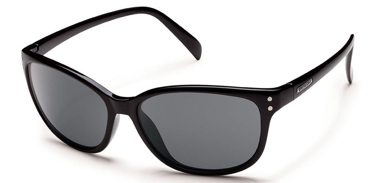 Sun Cloud Flutter, COLOR: BLK, Lens: POLAR GRY