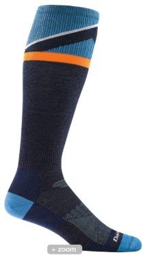 Darn Tough Men&#39;s Mountain Top Cushion Ski Sock, COLOR: NAVY, SIZE: XL