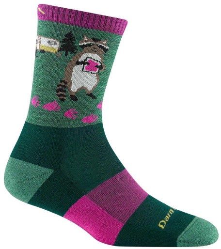 Darn Tough Women&#39;s Critter Club Micro Crew Lightweight Hike Sock, COLOR: MOSS, SIZE: M