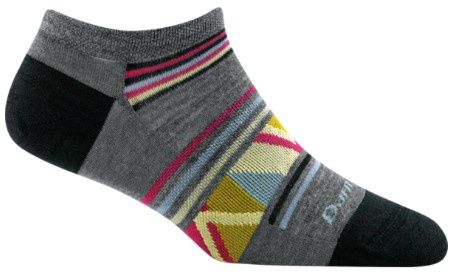 Darn Tough Women&#39;s Bridge No Show Light Cushion Sock, COLOR: GRAY, SIZE: M
