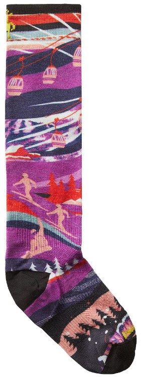 Smartwool Youth Skication Zero Cushion Ski Sock, COLOR: Purple Dahlia, SIZE: L
