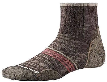 Smartwool Women&#39;s PHD Outdoor Light Cushion Mini Sock, COLOR: TAUPE, SIZE: M