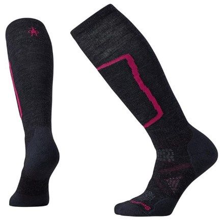 Smartwool Women&#39;s PHD Ski Medium Cushioned Sock, COLOR: CHARCOAL, SIZE: M