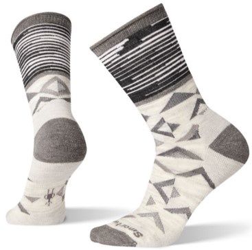 Smartwool Women&#39;s Non-Binding Triangle Crew Sock, COLOR: ASH, SIZE: L
