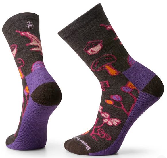 Smartwool Women&#39;s Everyday Forest Loot Crew Sock, COLOR: CHESTNUT, SIZE: M