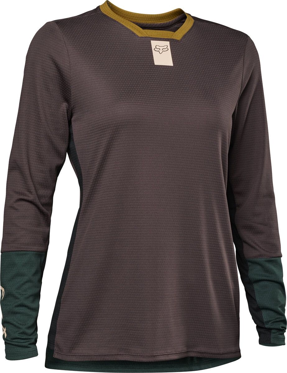 Women&#39;s Defend LS Jersey, COLOR: MEDIUM BROWN, SIZE: XL