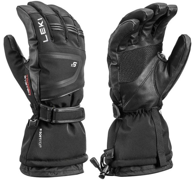 Leki Men&#39;s Detect XT 3D Glove, COLOR: BLACK, SIZE: S/7