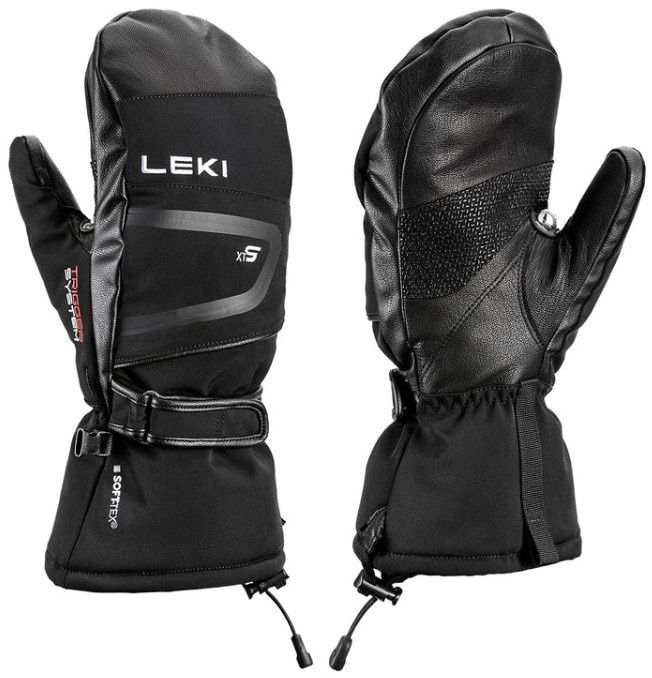 Leki Men&#39;s Detect XT 3D Mitt, COLOR: BLACK, SIZE: S/7