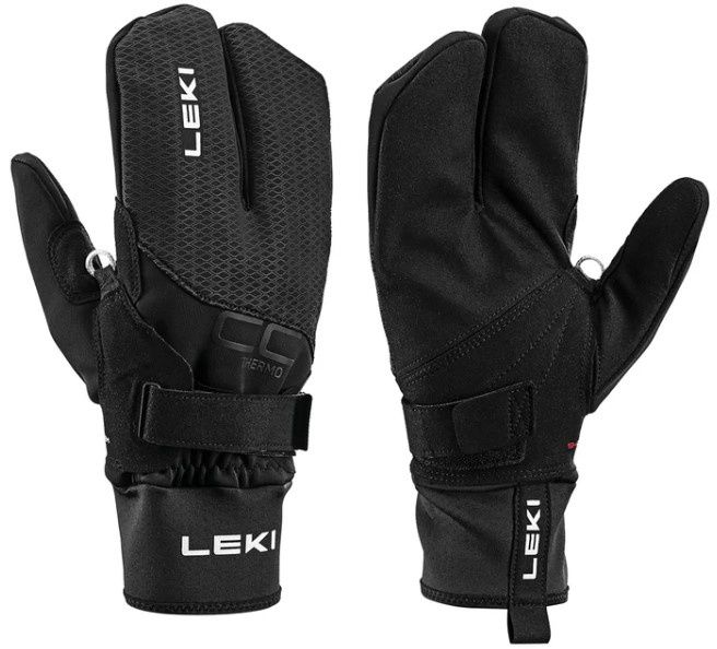 Leki Men&#39;s Thermo Shark Lobster 2+2 Glove, COLOR: BLACK, SIZE: S/7