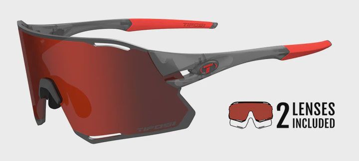 Tifosi Rail Race, COLOR: SATIN VAPOR, Lens: CLARION RED/CLEAR