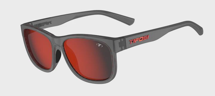 Tifosi Swank XL, COLOR: SATIN VAPOR, Lens: SMK RED