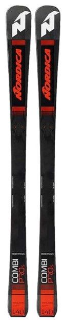 Nordica Youth Doberman Combi Pro S Ski, COLOR: BLK/RED, SIZE: 120