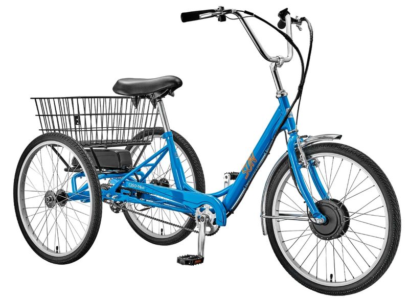 Sun E-Assist Trike Blue