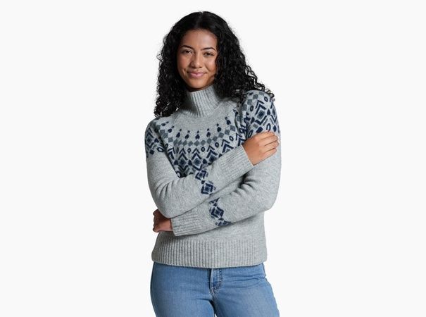 Women&#39;s Alpina Sweater, Colour: ash, SIZE: L