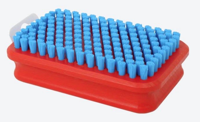 T160B Brush rect.,fine blue nyl