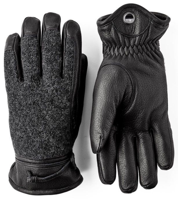 Hestra Daniel Glove, COLOR: Black/Grey, SIZE: 9